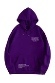 Unisex Happiest Baskılı Oversize Kapşonlu Sweatshirt thumbnail 2