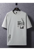 Erkek Slowly Baskılı Oversize T-shirt thumbnail 3