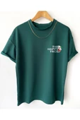 Erkek Happy Face Baskılı Oversize Tshirt thumbnail 3
