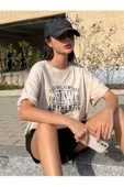 Unisex Raw Baskılı Oversize T-shirt thumbnail 7