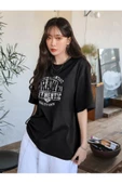 Unisex Raw Baskılı Oversize T-shirt thumbnail 3