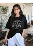 Unisex Raw Baskılı Oversize T-shirt thumbnail 4