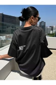 Unisex Effect Baskılı Oversize T-shirt thumbnail 4