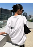 Unisex Effect Baskılı Oversize T-shirt thumbnail 12