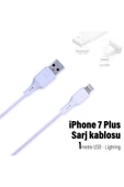 iPhone 7 Plus Şarj Kablosu  3.4A USB - Ligtning thumbnail 1