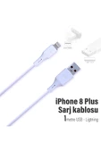 iPhone 8 Plus Şarj Kablosu  3.4A USB - Ligtning thumbnail 1