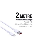 iPhone 7 iPhone 7 Plus 2 metre Şarj Kablosu thumbnail 1