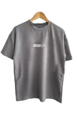 Unisex Brooklyn Baskılı Oversize Tshirt thumbnail 5
