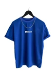 Unisex Brooklyn Baskılı Oversize Tshirt thumbnail 2