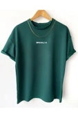 Unisex Brooklyn Baskılı Oversize Tshirt thumbnail 6