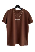 Unisex Brooklyn Baskılı Oversize Tshirt thumbnail 3