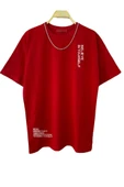Erkek Believe Baskılı Oversize T-shirt thumbnail 5