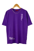 Erkek Believe Baskılı Oversize T-shirt thumbnail 6