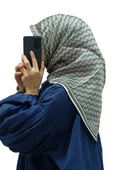 ARMİNE  DJ SAF İPEK EŞARP 9226D (S) thumbnail 7