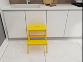 Basamaklı Ahşap Tabure Sarı Renk thumbnail 4