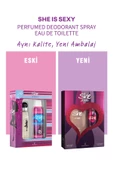 She Sexy 50ML Edt ml + Deodorant Bayan Parfüm Set Yeni thumbnail 4