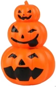 Halloween Bal Kabağı 3 lü Işıklı 22 cm thumbnail 3