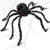 Halloween Örümcek Figür 30 cm Siyah thumbnail 2