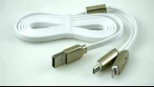 Remax Sametime (Beyaz) Apple İphone lightning ve Samsung Micro usb kablo thumbnail 1
