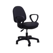 Worky Siyah Deri Ofis Çalışma Koltuğu thumbnail 3