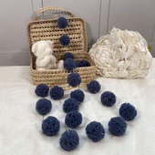 Pamuka Mini Ponpon Glaucous Blue thumbnail 1