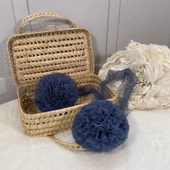 Pamuka Twin Ponpon Glaucous Blue thumbnail 1