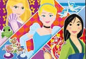 Clementoni  2x20 Parça Puzzle  Princess 24766 thumbnail 2