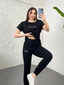 Kadın Nakış Detaylı Basic Eşofman Takımı 3814-23 thumbnail 3