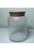 BUENOS Bambu Kapaklı Cam Kavanoz 500ml thumbnail 2