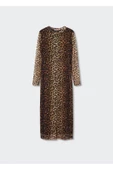 MANGO 37063836 Dresses and jumpsuits Brown thumbnail 1