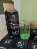 Renkli Cam Pipetli Bardak thumbnail 3