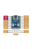 Raspberry Pi Zero RP2040 Dual Core 133Mhz 2Mb Modül Arm Cortex-M0+ 264Kb Type C Mini Bilgisayar thumbnail 5