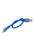 30cm Micro Usb Kablo Mavi 480 Mbps Usb 2.0 Hot Swap thumbnail 7