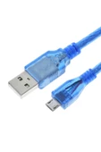 30cm Micro Usb Kablo Mavi 480 Mbps Usb 2.0 Hot Swap thumbnail 6
