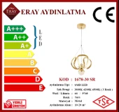 Eray Aydınlatma 1688-30 Sarı Led Avize thumbnail 4