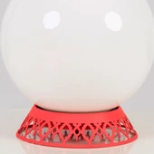 Taçlı Küre Abajur Pembe thumbnail 4