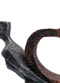 Kalp Taşıyan Çift Polyester Biblo thumbnail 5