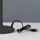Uzun Şarjlı Metal Masa Lambası Antrasit thumbnail 3