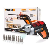 WORX WX252 4Volt/1.5Ah. Li-ion Şarjlı Tornavida + 10 adet Bits Uç thumbnail 1