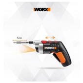 WORX WX252 4Volt/1.5Ah. Li-ion Şarjlı Tornavida + 10 adet Bits Uç thumbnail 2