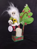 Led ışıklı pilli Santa obje thumbnail 1