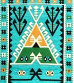 Shark Anadolu Seccade Kilim 6 Turkuaz thumbnail 6