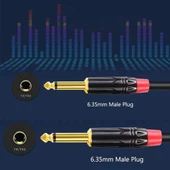 6.3 mm Mono Enstürman Kablo 2 metre thumbnail 2