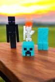 Karakter Figür Seti - Creeper, Enderman ve İskelet thumbnail 2