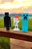 Karakter Figür Seti - Creeper, Enderman ve İskelet thumbnail 1