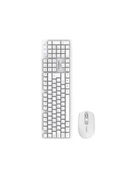 Kablosuz Q Klavye Mouse Seti TMK01 Beyaz thumbnail 3