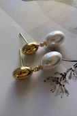 DROPS PEARLY ( 14K ALTIN KAPLAMA KÜPE ) thumbnail 2