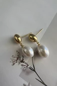 DROPS PEARLY ( 14K ALTIN KAPLAMA KÜPE ) thumbnail 1