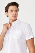 SS Kısa Kollu Gömlek White White XL thumbnail 3