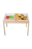 Galery Wood Montessori Doğal Ahşap Duyu Aktivite Kum Ve Su Masası-duyusal Oyun Ve Gelişim Iç Mekan Aktivite Masa thumbnail 1